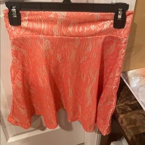 Mini skirt lace